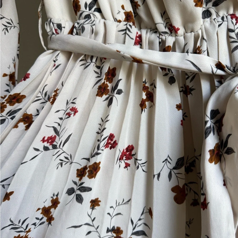 Roolee Floral Wrap Dress midi XXS - Picture 4 of 6